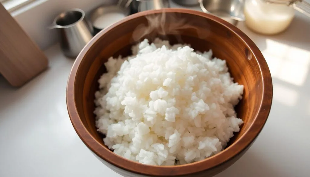 Sushi Rice Preparation for Homemade Sushi Bake