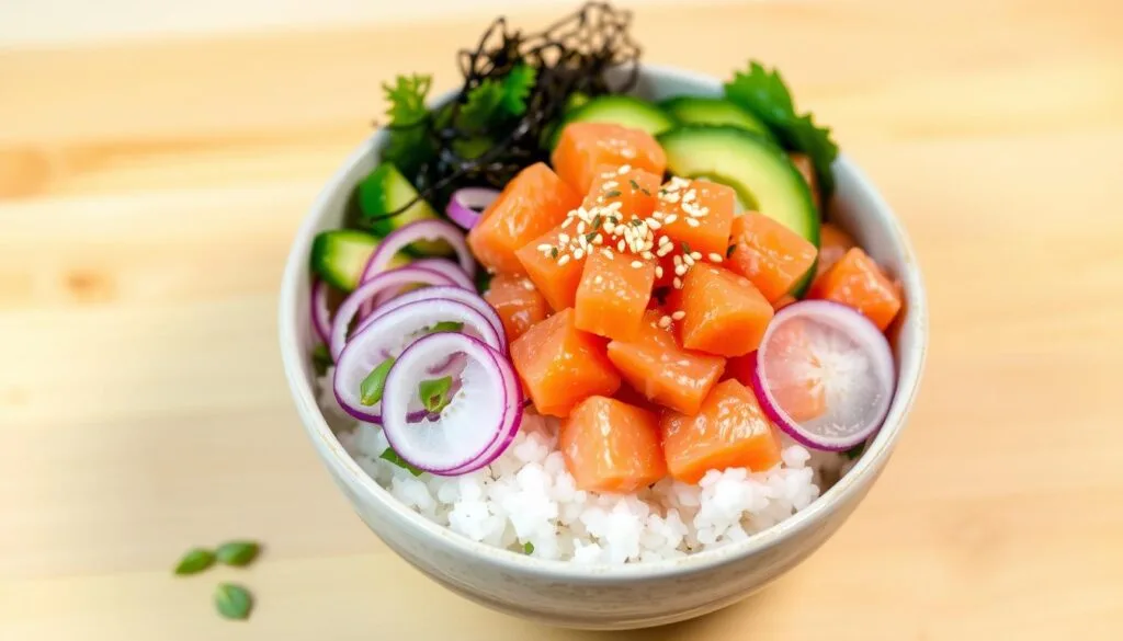 salmon poke bowl