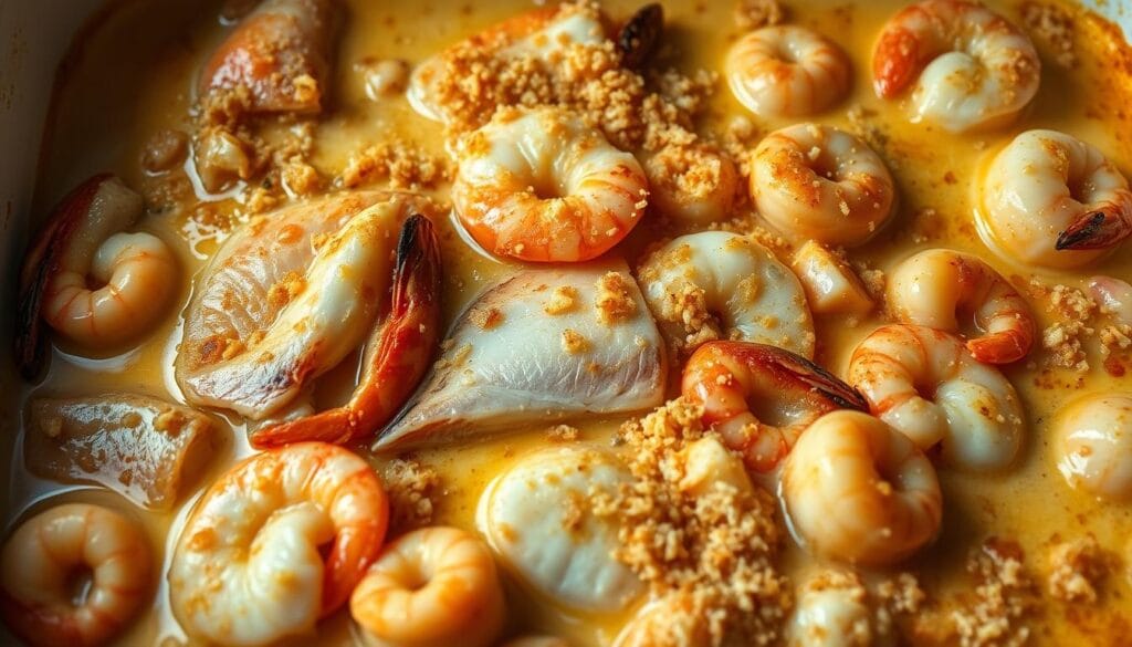 Baked Seafood Casserole Moisture Techniques