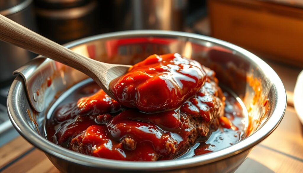 Meatloaf Glaze Preparation