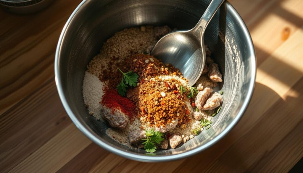 Meatloaf Seasoning Mixing Technique